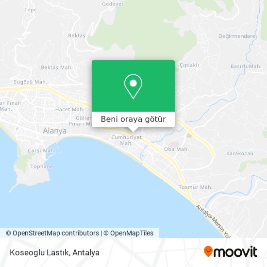 Koseoglu Lastık harita