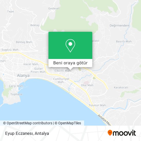 Eyup Eczanesı harita