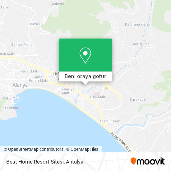 Best Home Resort Sitesi harita