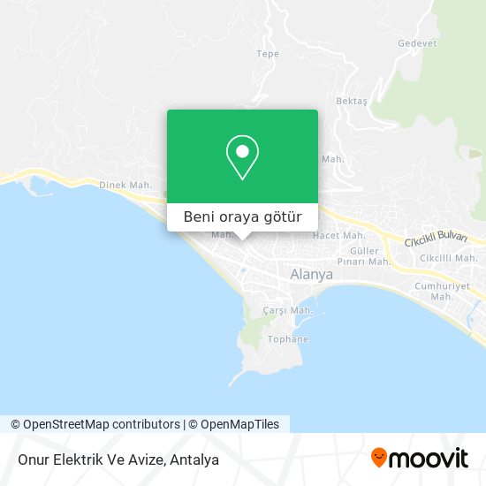 Onur Elektrik Ve Avize harita