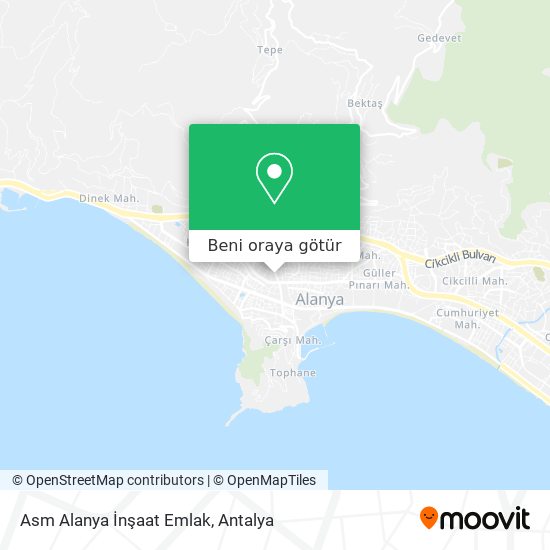 Asm Alanya İnşaat Emlak harita