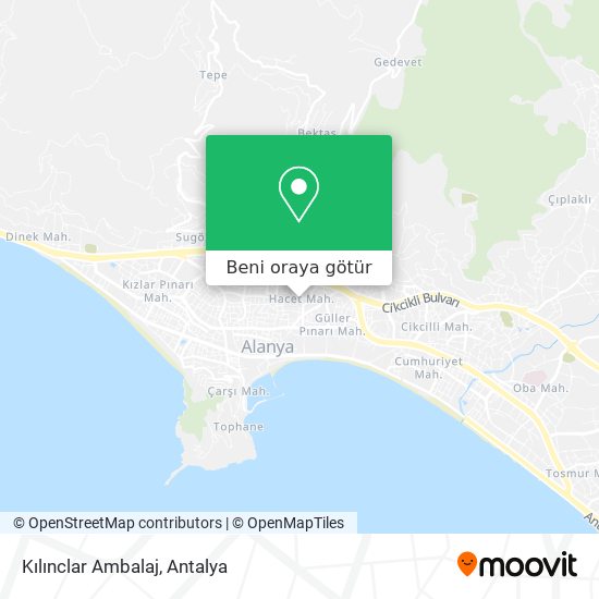 Kılınclar Ambalaj harita