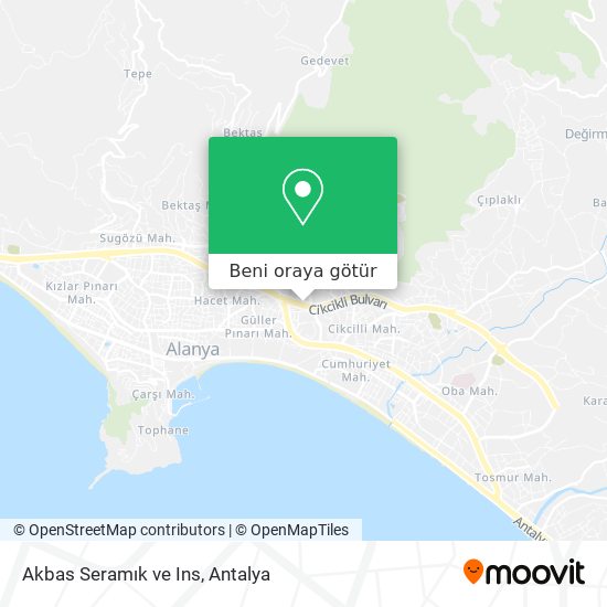 Akbas Seramık ve Ins harita