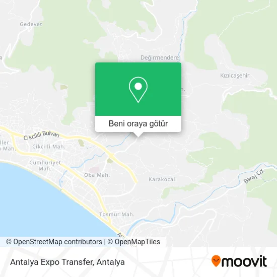 Antalya Expo Transfer harita