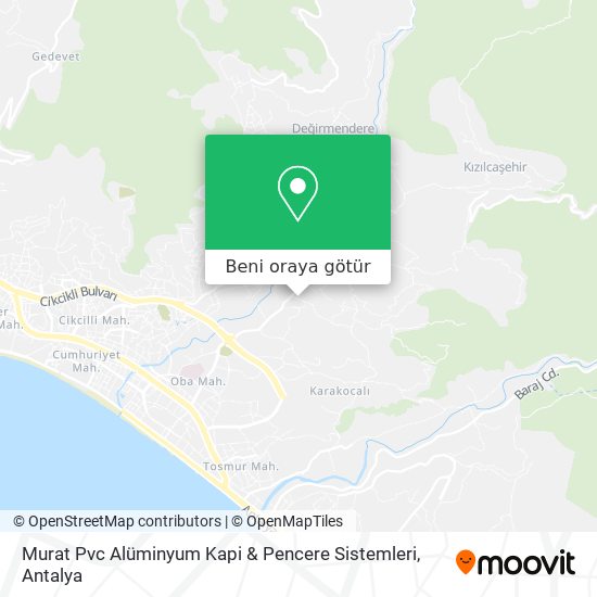 Murat Pvc Alüminyum Kapi & Pencere Sistemleri harita
