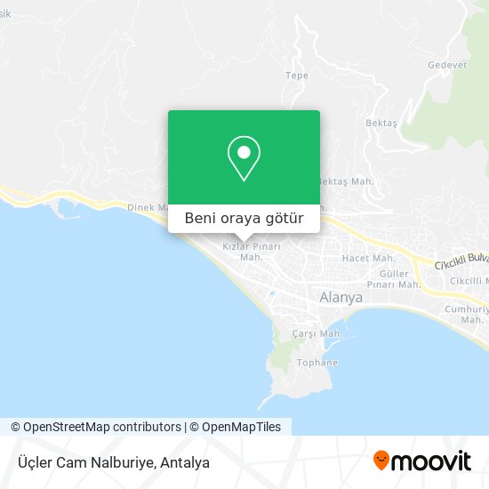 Üçler Cam Nalburiye harita