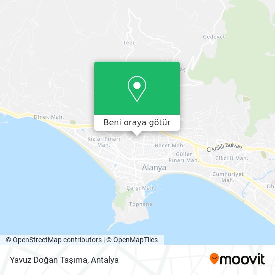 Yavuz Doğan Taşıma harita