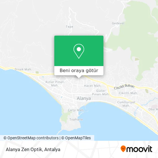 Alanya Zen Optik harita