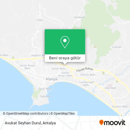 Avukat Seyhan Durul harita