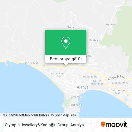 Olympia Jewellery&Kadıoğlu Group harita