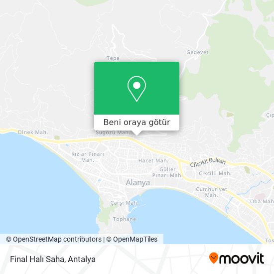 Final Halı Saha harita