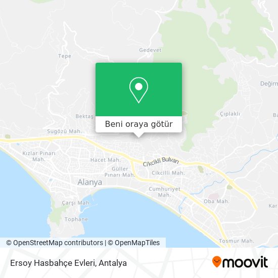 Ersoy Hasbahçe Evleri harita