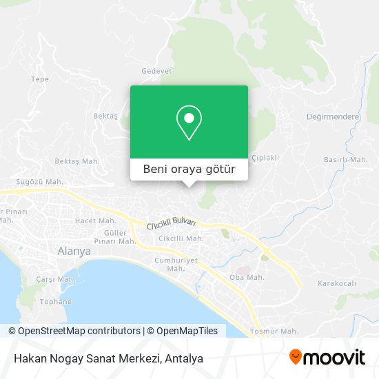 Hakan Nogay Sanat Merkezi harita