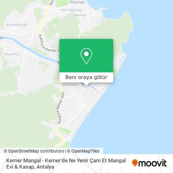 Kemer Mangal - Kemer'de Ne Yenir Çam Et Mangal Evi & Kasap harita