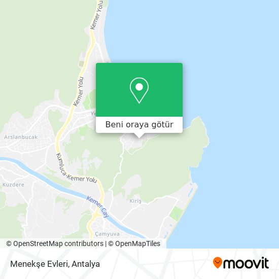 Menekşe Evleri harita