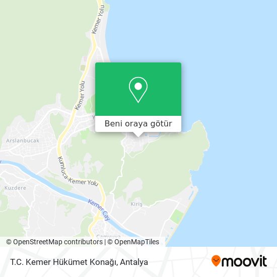 T.C. Kemer Hükümet Konağı harita