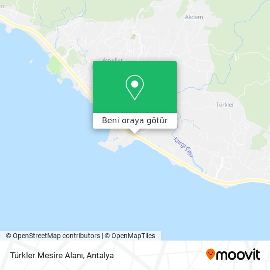 Türkler Mesire Alanı harita