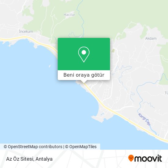 Az Öz Sitesi harita