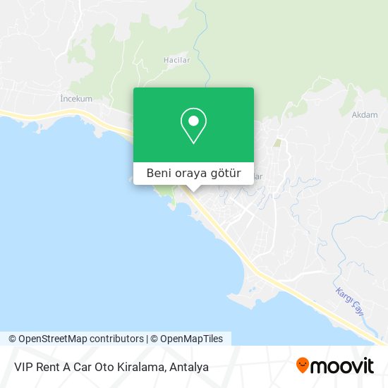 VIP Rent A Car Oto Kiralama harita
