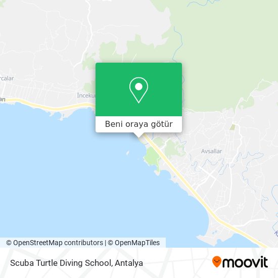 Scuba Turtle Diving School harita