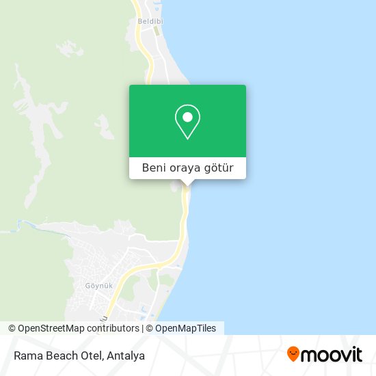 Rama Beach Otel harita