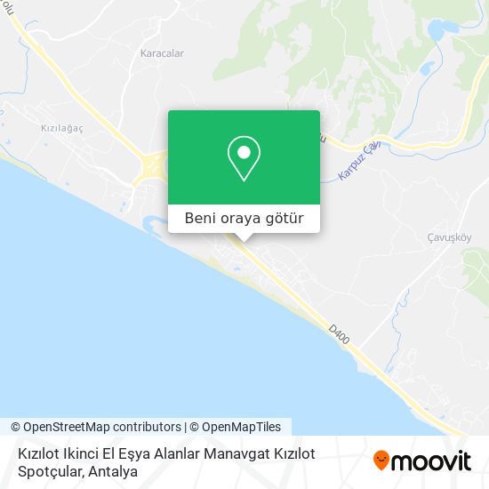 Kızılot Ikinci El Eşya Alanlar Manavgat Kızılot Spotçular harita