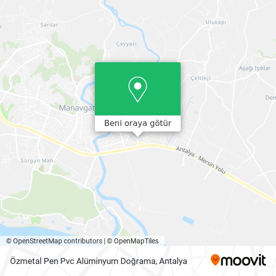 Özmetal Pen Pvc Alüminyum Doğrama harita