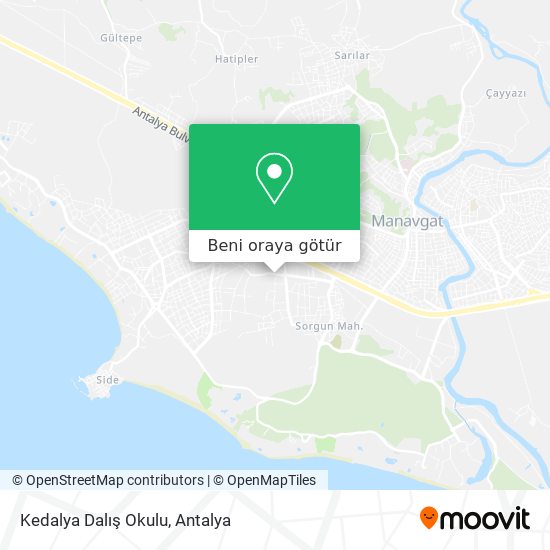 Kedalya Dalış Okulu harita