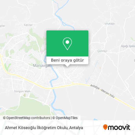 Ahmet Köseoğlu İlköğretim Okulu harita