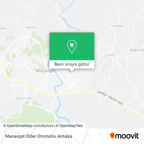 Manavgat Özler Otomotiv harita