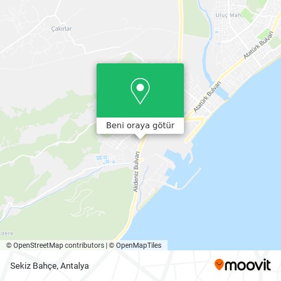 Sekiz Bahçe harita