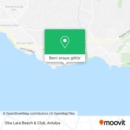 Oba Lara Beach & Club harita