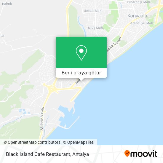 Black Island Cafe Restaurant harita