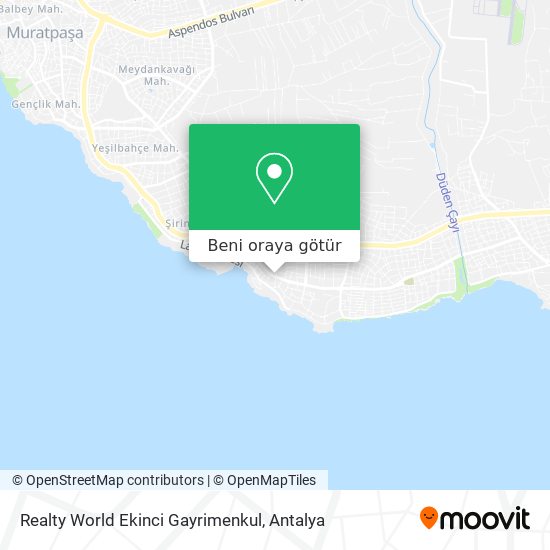 Realty World Ekinci Gayrimenkul harita