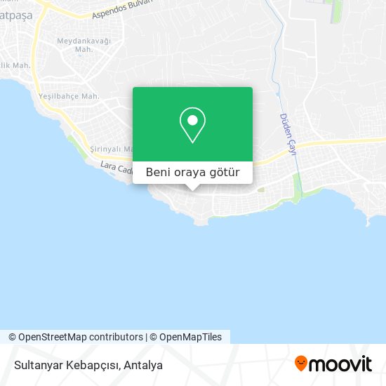 Sultanyar Kebapçısı harita