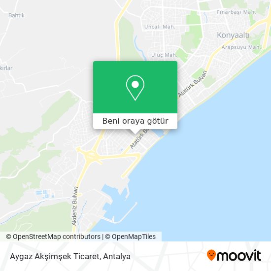 Aygaz Akşimşek Ticaret harita