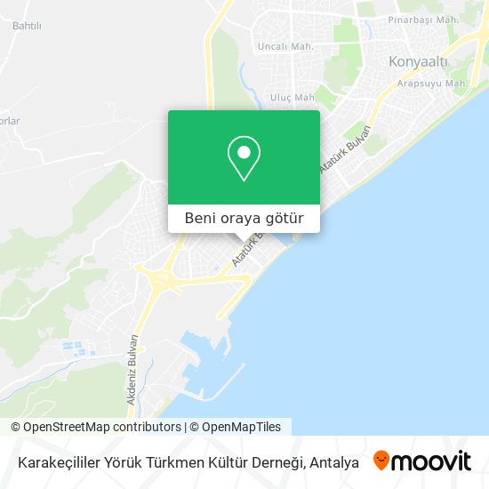 Karakeçililer Yörük Türkmen Kültür Derneği harita