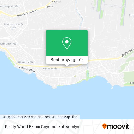 Realty World Ekinci Gayrimenkul harita