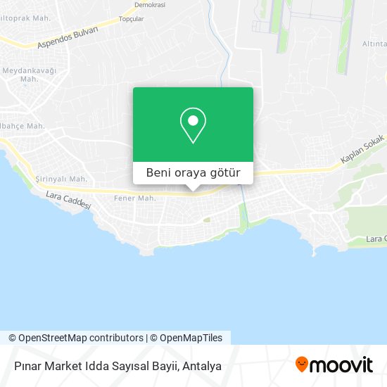 Pınar Market Idda Sayısal Bayii harita