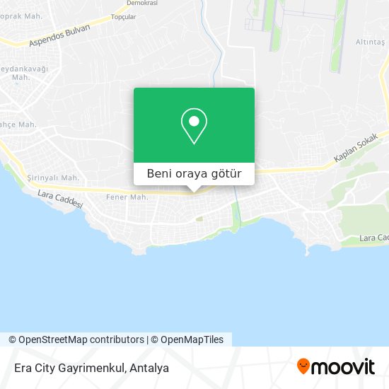 Era City Gayrimenkul harita