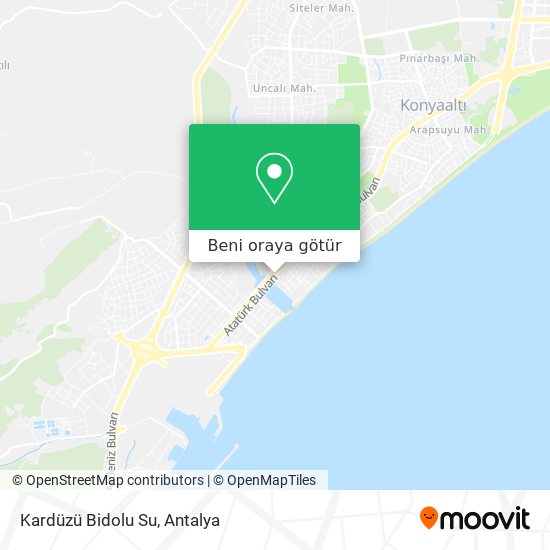 Kardüzü Bidolu Su harita