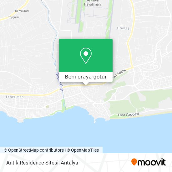 Antik Residence Sitesi harita