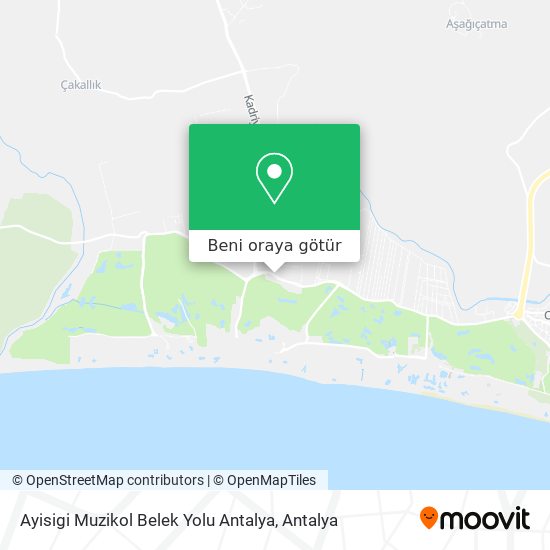 Ayisigi Muzikol Belek Yolu Antalya harita