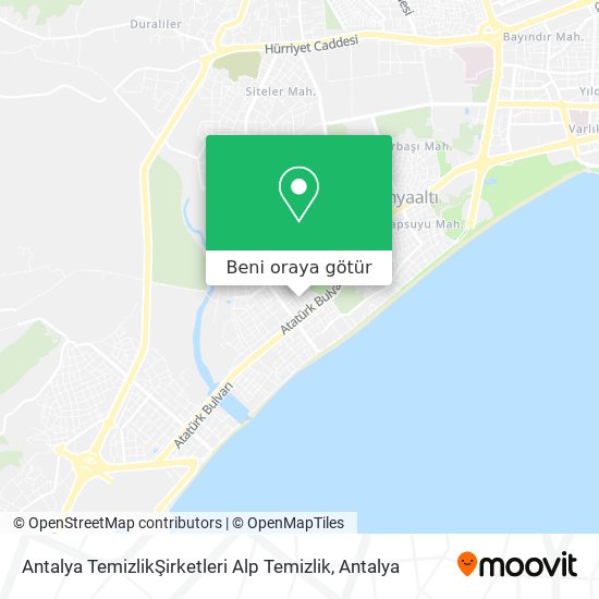 Antalya TemizlikŞirketleri Alp Temizlik harita