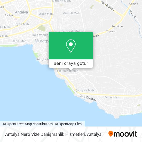 Antalya Nero Vize Danişmanlik Hizmetleri harita