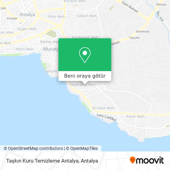 Taşkın Kuru Temizleme Antalya harita