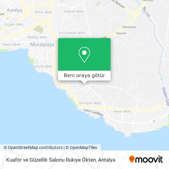 Kuaför ve Güzellik Salonu Rukiye Ökten harita