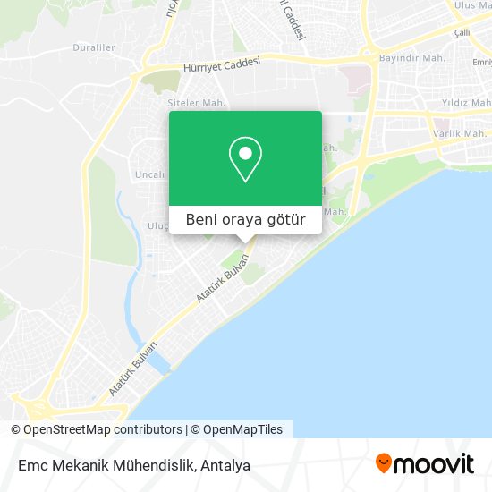 Emc Mekanik Mühendislik harita