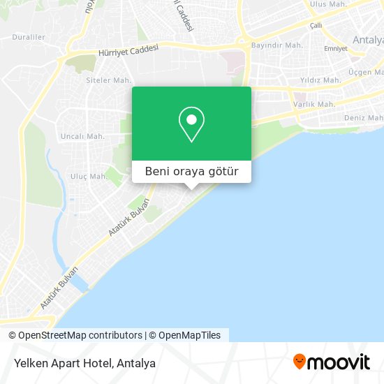 Yelken Apart Hotel harita