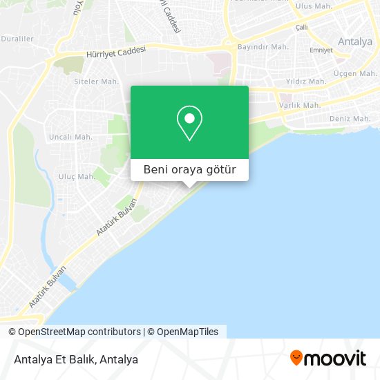 Antalya Et Balık harita